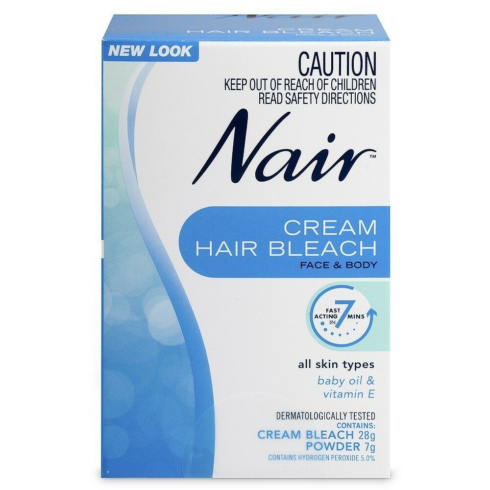 Nair Bleach Cream Hair Bleach 28g For Face And Body Fast Acting