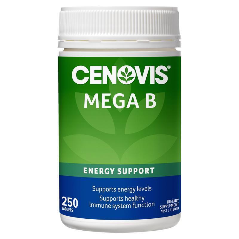 Cenovis Mega Vitamin B With Biotin, B3, B6 + B12 For Energy - 250 Tablets