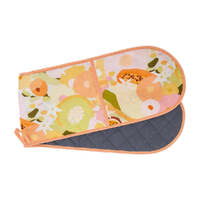 Annabel Trends Double Oven Mitt - Linen - Tutti Fruitti