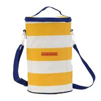 Annabel Trends Picnic Cooler Bag Tall Barrel Yellow Stripe