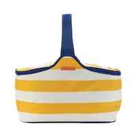 Annabel Trends Picnic Cooler Bag Yellow Stripe