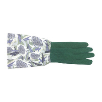 Annabel Trends Long Sleeve Garden Gloves - Cotton - Waratah Blue