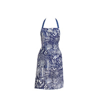 Annabel Trends Apron - Linen - Navy Natives