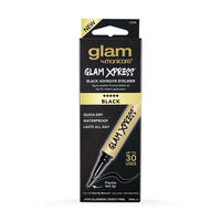 Glam Xpress Black Adhesive Eyeliner 0.8ml Instant Seamless Application