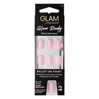 Manicare Glam Ready Pre-Glued Nails 30pcs Ballet on Point