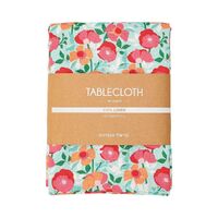 Annabel Trends Tablecloth Linen Sherbet Poppies