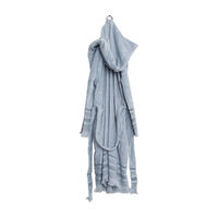 Annabel Trends Coast Turkish Bath Robe Hooded Dusty Blue