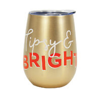 Annabel Trends Wine Tumbler - Double Walled - Tipsy & Bright