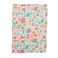 Annabel Trends Tea Towel - Linen - Merry Xmas