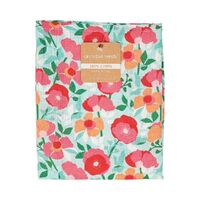 Annabel Trends Tea Towel Linen Sherbet Poppies