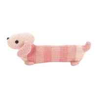 Annabel Trends Hand Rattle Knit Dachshund Pink