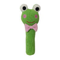 Annabel Trends Hand Rattle - Knit - Frog