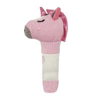 Annabel Trends Hand Rattle - Knit - Unicorn