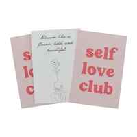 Annabel Trends Be Kind Cards Self Love Club Design - 50 Cards 12 x 8cm