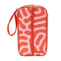 Annabel Trends Picnic Bottle Bag Red Squiggle