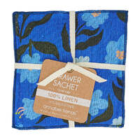 Annabel Trends Drawer Sachet - Linen - Nocturnal Blooms