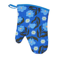 Annabel Trends Oven Mitt - Linen - Nocturnal Blooms