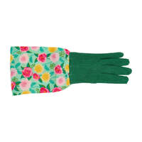 Annabel Trends Long Sleeve Garden Gloves - Linen - Camellias Mint