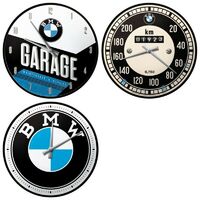 Boyle Nostalgic-Art Wall Clock BMW 30cm Retro Print Design Metal Frame