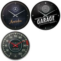 Boyle Nostalgic-Art Wall Clock Mercedes-Benz 30cm Retro Print Design