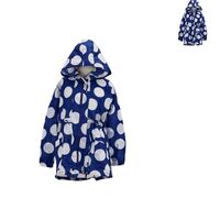 Annabel Trends Spray Jacket - Navy Spot