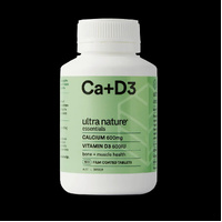 Ultra Nature Essentials Calcium + Vitamin D3 - 100 Tabs