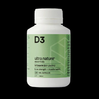 Ultra Nature Essentials Vitamin D3 - 250 Gel Caps