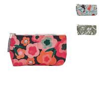 Annabel Trends Cosmetic Bag - Linen - Small - Midnight Blooms