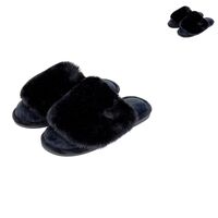 Annabel Trends Slippers - Cosy Luxe - Black Size S/M