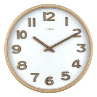Leni Tilia Wall Clock 25.5cm White