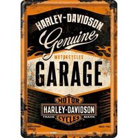 Nostalgic-Art Metal Postcard Harley-Davidson Garage 10x14cm