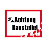 Nostalgic-Art Magnet Achtung Baustelle 6x8cm