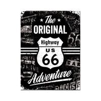 Nostalgic-Art Magnet Route 66 Original Adventure 6x8cm