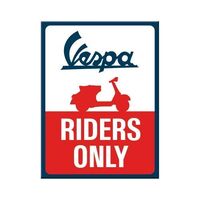 Nostalgic-Art Magnet Vespa Riders Only 6x8cm