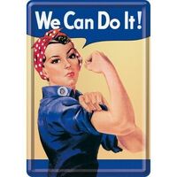 Nostalgic-Art Metal Postcard We Can Do It 10x14cm