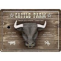 Nostalgic-Art Metal Postcard Cattle Farm 10x14cm