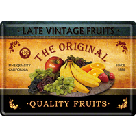 Nostalgic-Art Metal Postcard Late Vintage Fruits 10x14cm