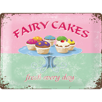 Nostalgic-Art Large Sign Fairy Cakes 30x40cm