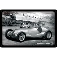 Nostalgic-Art Medium Sign Mercedes Silver Arrow Racing 20x30cm