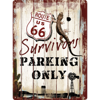 Nostalgic-Art Large Sign Survivor Parking 30x40cm