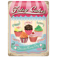 Nostalgic-Art Large Sign Fairy Cakes, delicious 30x40cm