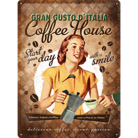 Nostalgic-Art Large Sign Coffee House 30x40cm