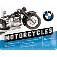 Nostalgic-Art Large Sign BMW Motorcycles 1935 R17 30x40cm