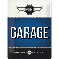 Nostalgic-Art Large Sign Mini - Garage Blue 30x40cm