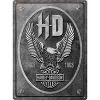 Nostalgic-Art Large Sign Harley-Davidson Metal Eagle 30x40cm