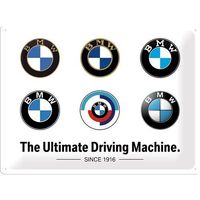 Nostalgic-Art Large Sign BMW Logo Evolution 30x40cm