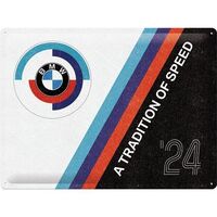 Nostalgic-Art Large Sign BMW - Tradition of Speed 30x40cm