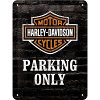 Nostalgic-Art Small Sign Harley Davidson Parking Only 15x20cm