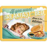 Nostalgic-Art Small Sign Breakfast in Bed 15x20cm