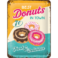 Nostalgic-Art Small Sign Donuts 15x20cm